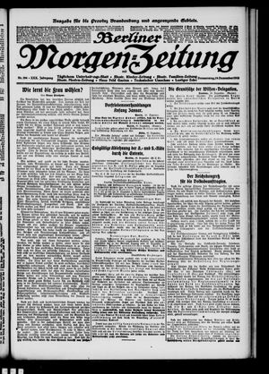 Berliner Morgen-Zeitung vom 19.12.1918