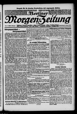 Berliner Morgen-Zeitung vom 30.01.1919