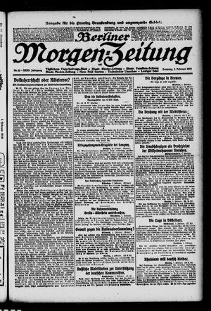 Berliner Morgenzeitung vom 02.02.1919