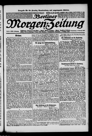 Berliner Morgen-Zeitung vom 06.02.1919