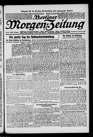 Berliner Morgen-Zeitung vom 08.02.1919