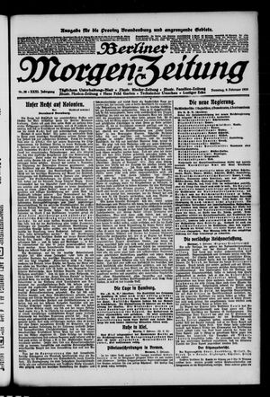 Berliner Morgen-Zeitung vom 09.02.1919