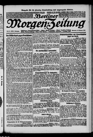 Berliner Morgenzeitung vom 19.02.1919