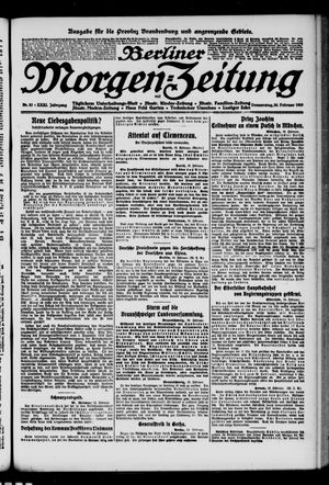 Berliner Morgenzeitung on Feb 20, 1919