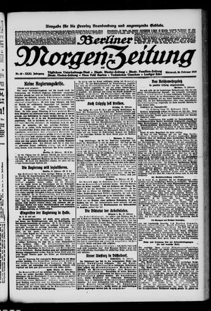 Berliner Morgenzeitung on Feb 26, 1919