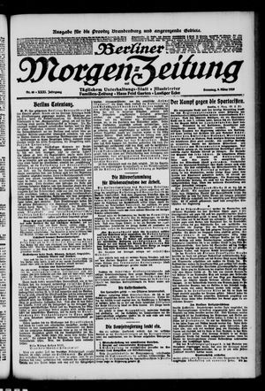 Berliner Morgenzeitung vom 09.03.1919