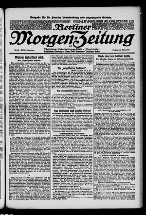Berliner Morgenzeitung on Mar 14, 1919