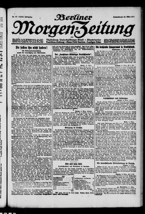 Berliner Morgenzeitung vom 15.03.1919