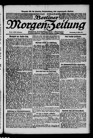 Berliner Morgenzeitung vom 20.03.1919