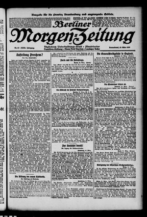 Berliner Morgen-Zeitung vom 22.03.1919