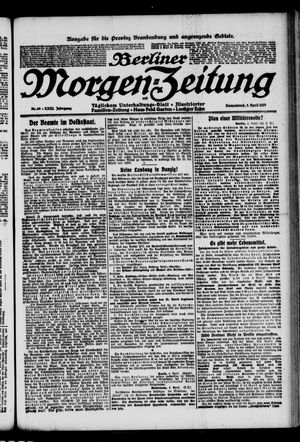 Berliner Morgenzeitung vom 05.04.1919