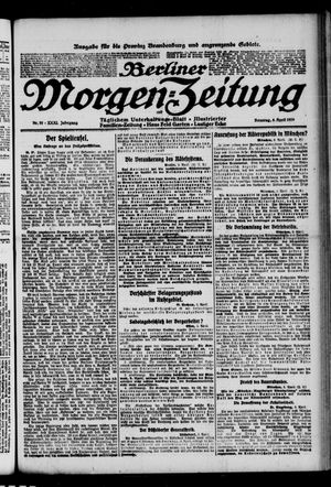 Berliner Morgen-Zeitung on Apr 6, 1919