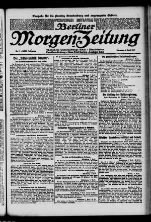 Berliner Morgenzeitung on Apr 8, 1919