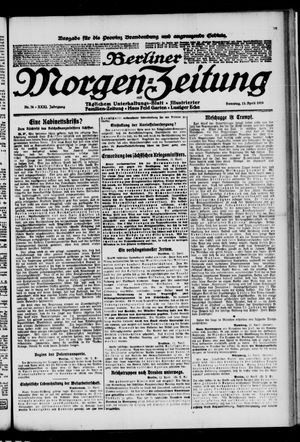 Berliner Morgen-Zeitung vom 13.04.1919