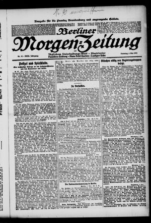 Berliner Morgen-Zeitung on May 4, 1919