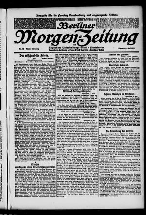 Berliner Morgen-Zeitung on May 6, 1919