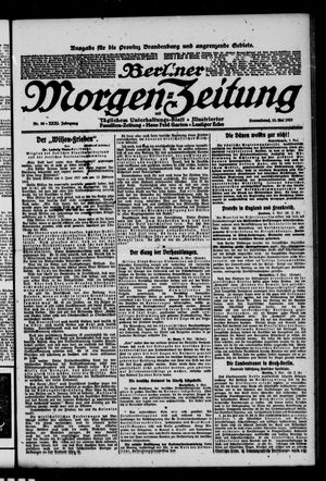 Berliner Morgen-Zeitung on May 10, 1919