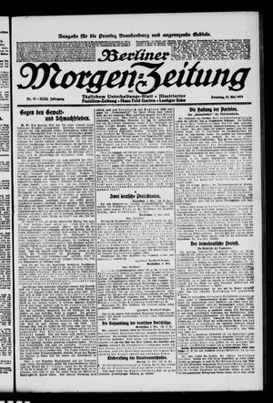 Berliner Morgen-Zeitung vom 11.05.1919