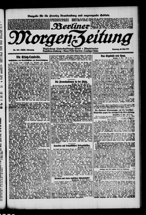 Berliner Morgen-Zeitung vom 25.05.1919