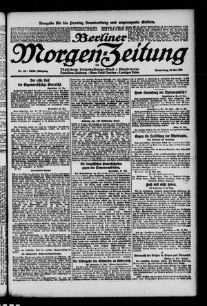 Berliner Morgen-Zeitung vom 29.05.1919