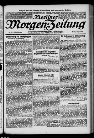 Berliner Morgen-Zeitung on Jun 13, 1919