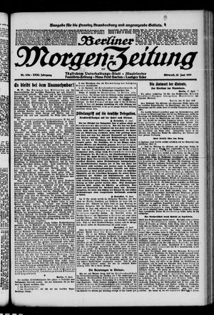 Berliner Morgen-Zeitung vom 18.06.1919