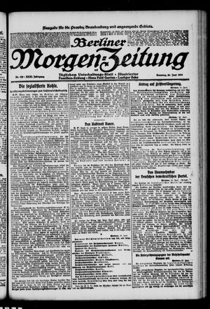 Berliner Morgen-Zeitung vom 22.06.1919