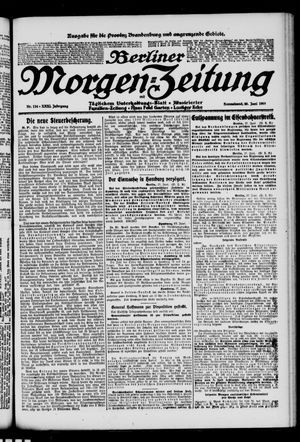 Berliner Morgen-Zeitung vom 28.06.1919
