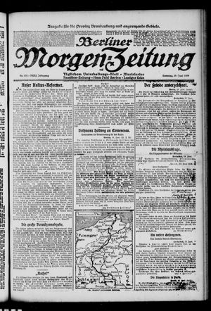 Berliner Morgen-Zeitung vom 29.06.1919