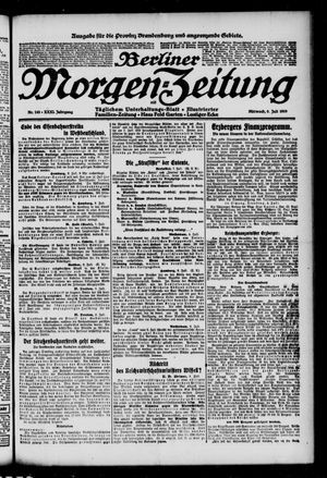 Berliner Morgen-Zeitung vom 09.07.1919