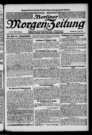 Berliner Morgen-Zeitung vom 10.07.1919