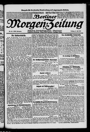 Berliner Morgen-Zeitung vom 11.07.1919
