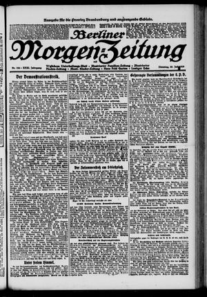 Berliner Morgen-Zeitung vom 22.07.1919