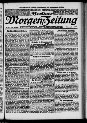 Berliner Morgen-Zeitung vom 23.07.1919