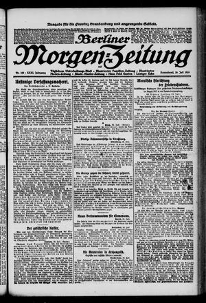 Berliner Morgen-Zeitung vom 26.07.1919
