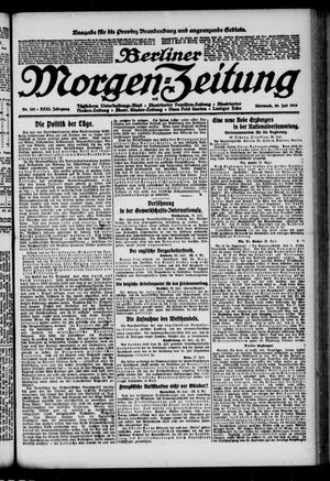 Berliner Morgen-Zeitung vom 30.07.1919