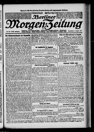 Berliner Morgen-Zeitung vom 02.08.1919
