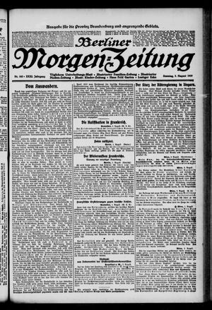 Berliner Morgen-Zeitung vom 03.08.1919