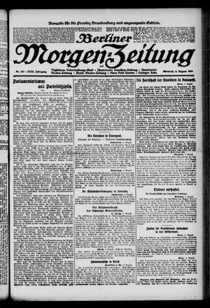 Berliner Morgen-Zeitung vom 06.08.1919