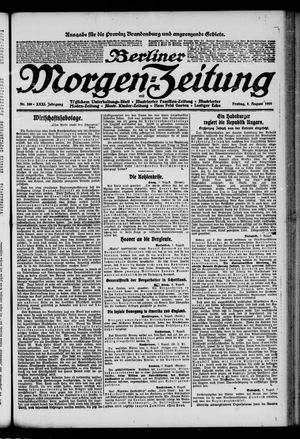 Berliner Morgen-Zeitung vom 08.08.1919