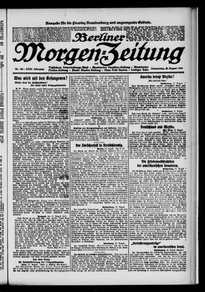 Berliner Morgen-Zeitung vom 28.08.1919