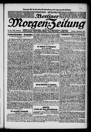 Berliner Morgen-Zeitung vom 05.09.1919