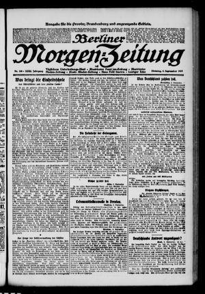 Berliner Morgen-Zeitung vom 09.09.1919