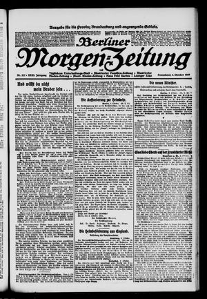 Berliner Morgen-Zeitung vom 04.10.1919