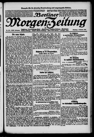 Berliner Morgen-Zeitung vom 07.10.1919