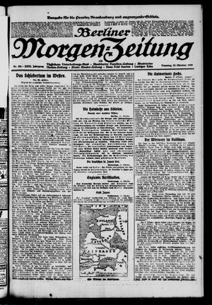 Berliner Morgen-Zeitung vom 12.10.1919