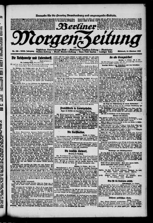 Berliner Morgen-Zeitung vom 15.10.1919