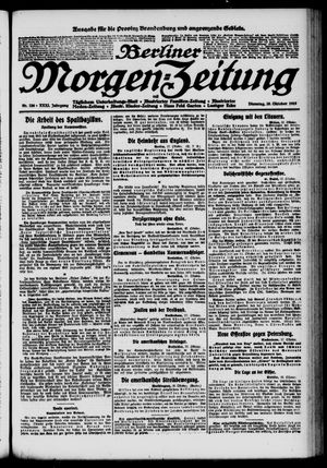 Berliner Morgen-Zeitung vom 28.10.1919