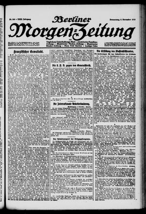 Berliner Morgen-Zeitung vom 06.11.1919