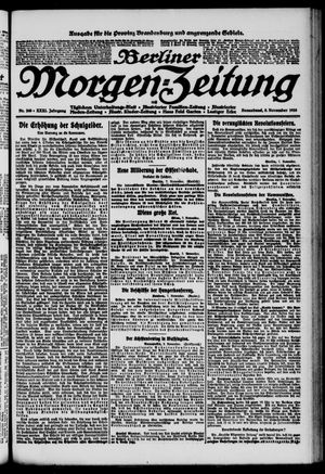 Berliner Morgen-Zeitung vom 08.11.1919
